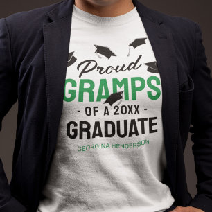 Black Green Proud Gramps 2025 Afstuderen T-shirt