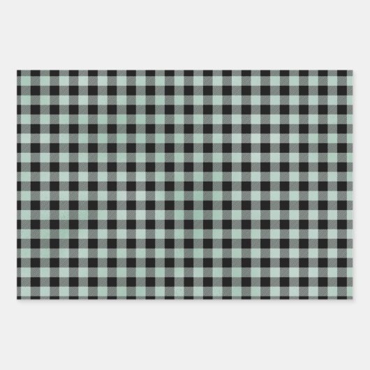 Black Green Pset Inpakpapier Vel (Voorkant)