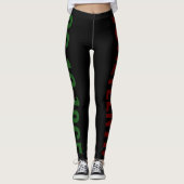 Black Green Red Freedom Day June 19 JUNETEENTH Leggings (Voorkant)