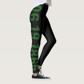 Black Green Red Freedom Day June 19 JUNETEENTH Leggings (Rechts)