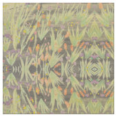 Black Green Rusty Oranje en Paars Stof (Close Up)