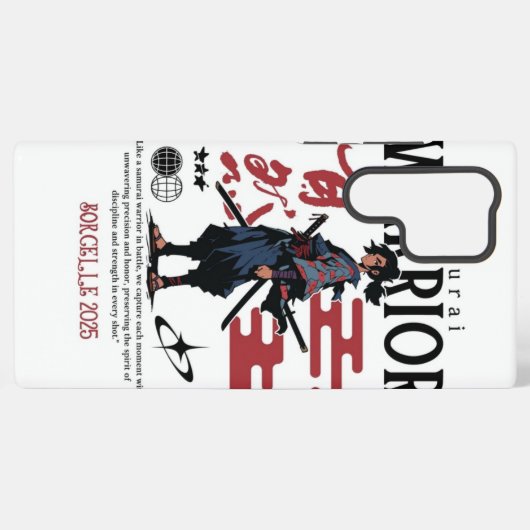 Black & Green Samurai Head – Custom Samsung Case Samsung Galaxy Hoesje (Achterkant horizontaal)