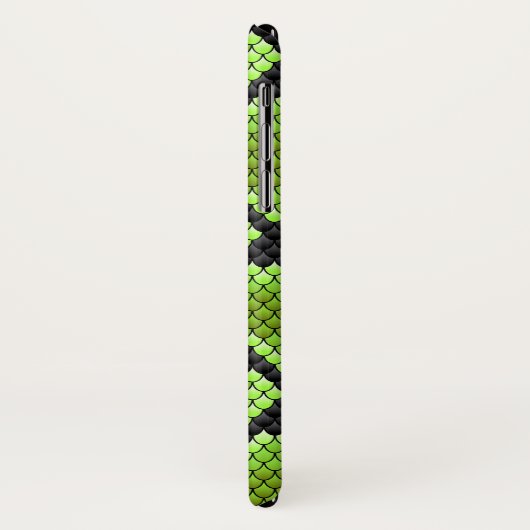 Black Green Snakeskin Snake Serpent Case-Mate iPhone Case (Achterkant/links)