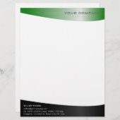 Black Green Steel Professional-briefhoofd Briefhoofd (Voorkant / Achterkant)