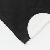 Black Green Stippen Chevron Monogram Fleece Deken (Hoek)