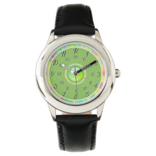 Black Green Watch Horloge