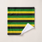 BLACK GREEN YELLOW. SAMER BRASIL BAD HANDDOEK (Wasdoekje)