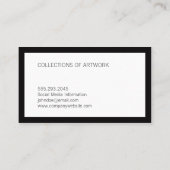 Black | Grens Visitekaartje (Achterkant)