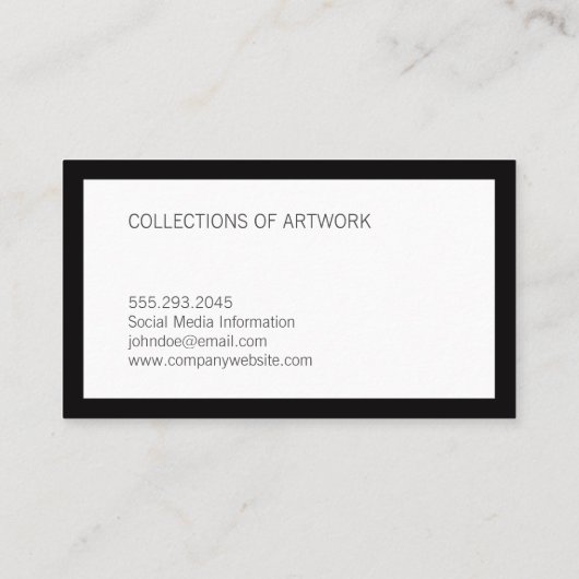 Black | Grens Visitekaartje (Achterkant)