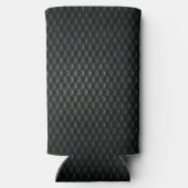 Black & Grey Add Jouw naam Tall Seltzer Koelbox Seltzer Blikjeskoeler (Achterkant)