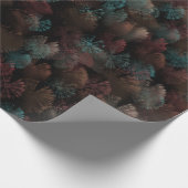 Black Grey and Colorful Fireworks Display Abstract Cadeaupapier (Hoek)