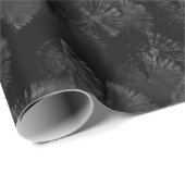 Black Grey and Colorful Fireworks Display Abstract Cadeaupapier (Rol Hoek)
