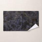 Black Grey and Gold Marble Pattern Bad Handdoek (Handdoek)