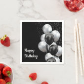Black Grey Balloon Chic Servet (Insitu)
