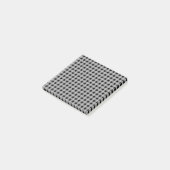 Black Grey Buffalo Plaid Moderne organisatie Post-it® Notes (Schuin)