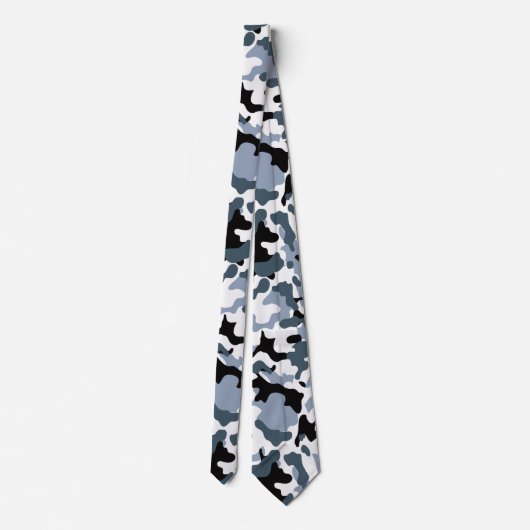 Black Grey Camo Stropdas (Achterkant)