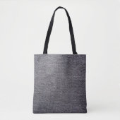 black grey cloth tote bag (Voorkant)