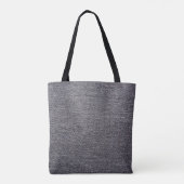 black grey cloth tote bag (Achterkant)