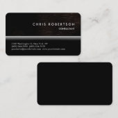 Black Grey Dark Brown Pattern Visitekaartje (Voorkant / Achterkant)