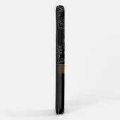 Black Grey Gold Damask Stripes iPhone 5 Hoesje (Achterkant/rechts)