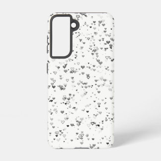 Black & Grey Hearts Phone Case Samsung Galaxy Hoesje