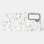 Black & Grey Hearts Phone Case Samsung Galaxy Hoesje (Achterkant horizontaal)