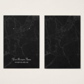 Black Grey Marmer Earring Display Card Visitekaartje (Voorkant /achterkant)