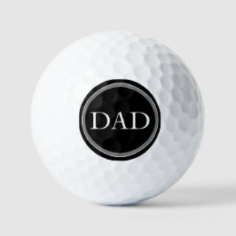 Black Grey Modern DAD's Golfballen