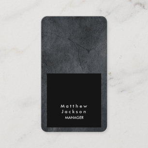 Black Grey Modern Plain Professional Trendy Visitekaartje