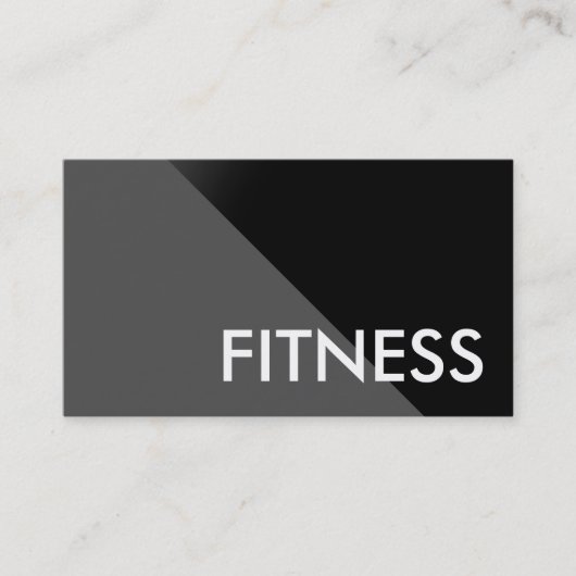 Black Grey Modern Professional Sport Visitekaartje (Voorkant)