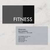 Black Grey Modern Professional Sport Visitekaartje (Voorkant / Achterkant)