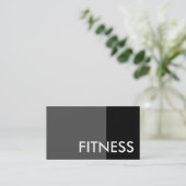 Black Grey Modern Professional Sport Visitekaartje (Staand voorkant)