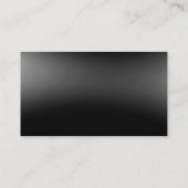 Black Grey Monogram Simple Plain Visitekaartje (Achterkant)