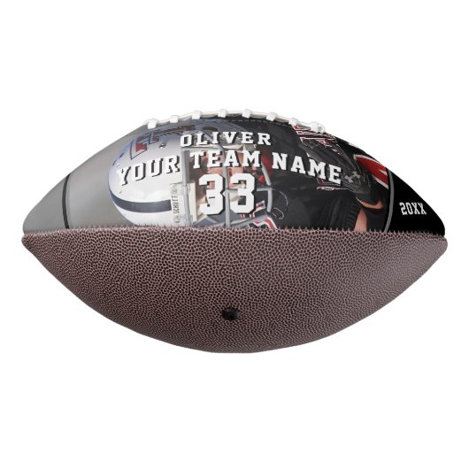 Black Grey Name Number Team Full Photo Football (Gedraaid 270)