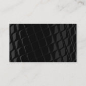 Black Grey Pattern Red Line Trendy Visitekaartje (Achterkant)