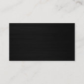Black Grey Plain Modern Consultant Visitekaartje (Achterkant)