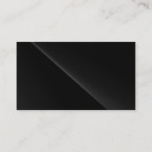 Black Grey Plain Modern Consultant Visitekaartje (Achterkant)