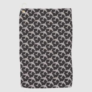 Black Grey Plane Airplanes Pilot Plane Aviation Golfhanddoek