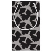 Black Grey Plane Airplanes Pilot Plane Aviation Klein Cadeauzakje (Achterkant)