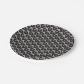 Black Grey Plane Airplanes Pilot Plane Aviation Papieren Bordje (Gekanteld)