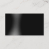 Black Grey Simple Plain Standard Visitekaartje (Achterkant)