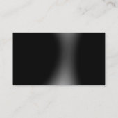 Black Grey Simple Plain Visitekaartje (Achterkant)