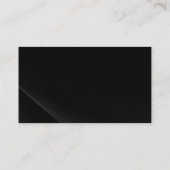 Black Grey Simple Plain Visitekaartje (Achterkant)