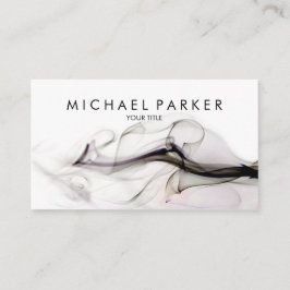 Black Grey Smoke Abstract Visitekaartje