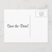 Black & Grey Three Photo Afstuderen Save the Date Aankondigingskaart (Achterkant)