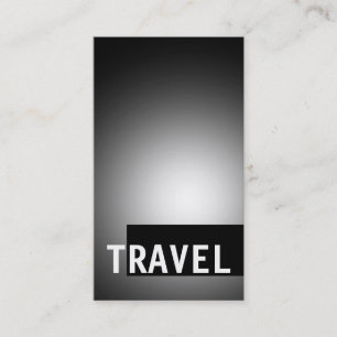 Black Grey Travel Agent Visitekaartje