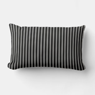 Black Grey Vertical Stripes Striped Pattern Chic Kussen