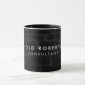 Black Grey Wall Professional-minimalistisch Mok (Midden)