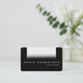 Black Grey White Trend Visitekaartje Event Planner (Staand voorkant)