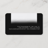 Black Grey White Trend Visitekaartje Event Planner (Achterkant)